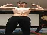 Twink flexing gay boys tube