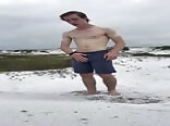 Justin has shaking orgasm on public beach!!! gayboystube