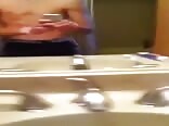 Boy makes a selfie showing his cock 