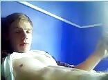 College boy porn with nice bush unloads his cum online 