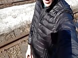 Russian boy flooded the rails with sperm gay tube