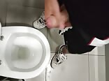 Jerking off in a public toilet boys porn