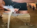 Cum Splatter on the Mirror - Boy Shoots Like A Pro Boys Porn