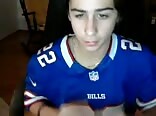 Buffalo fan shows us his big dick and load of cum boys porn