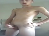 Tall skinny twink porn jerks off for his girlfriend 