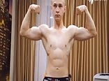 Kiryll shows his muscles twink tube