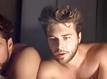 Hot straight boys porn sucking another guy on cam