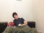 Twink porn takes care of the boner in his underwear 