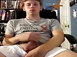 Cutie Jerking Off to Straight Gay Porn