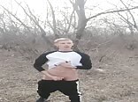 Twink porn drops a load of dick juice in the great outdoors