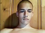 twink gay porn with a crew cut wanking