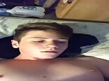 Twink busts a nut of dick juice on his face boys porn