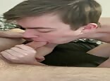 Gay Porn Straight College Freshman Sucks Daddy Dick in his Dorm