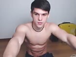 Muscle boy wanking gay porn