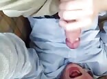 Twink porn gay unloads his dick juice into his mouth 