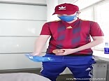 Cum on Adidas Face Mask Gay Porn