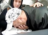 Dad enjoys sons cock in a car boys porn