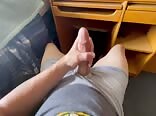 Beating off at my dorm room desk while watching gay porn 