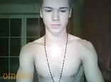 Cute twink porn makes his way to bathroom to jerk off  