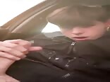 Sprays Jacket with Cum in Mom's Car Boys Porn
