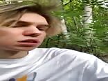 Rentboy- Cutie has a wank in the woods gay teen porn