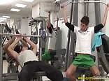 Two nice guys training into the gym gay porn tube