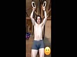 Fit lad with naked pull ups and jerk off boys porn