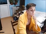 Hot Euro Twink Porn Jerking Off Bath Robe