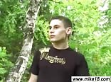 Ruslik wanking and cumming outdoors boys porn