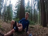 A Cutie Cumming in the Woods ...