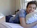 Cam Boy make a good Show Pillow Twink Tube