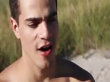 friends meet in the beach gay porn