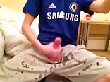Making a mess on his shorts boys porn