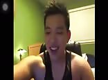 Asian big fat cock cum all over his shirt boys porn