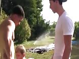 trio en foret public park boys gay porn tube