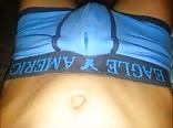 handsfree multiple cum in blue AE