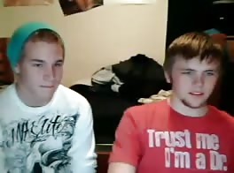 Two friends masturbating on cam