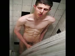 from the shower enjoying